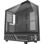 DARKFLASH DS950 Tempered Glass ATX Mid Tower Case - Black with Screen 6x ARGB Fans - CPU Cooler Support up to 180mm - GPU Support up to 400mm - 7x PCI Slots - 360mm Radiator Support - Front I/O: 2x USB - 1x USB-C - HD Audio