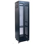 Dynamix RSME4266 42RU Server Cabinet 600mm Deep      Front Glass Door, Rear Mesh Double Doors, 2x150mm Vertic
