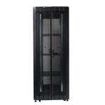 Dynamix RST42-8X10FP 42RU Server Cabinet 1000mm deep     (800x1000x2000mm) 2x100mm Front Vertical CableManagement. 3x Fixed Shelves, Fan Kit, Cage Nuts Castors Leveling Feet, Single Front & Dual  Rear Mesh Doors. FLAT PACK