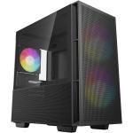DEEPCOOL CH360 ARGB Black Mini Tower for ITX, mATX Tempered Glass, 2 x 140mm 1 X120mm ARGB Fans Pre-Installed, CPU Cooler Support Upto 165mm, GPU Support Upto 320mm, 4 x PCI Slot, 360mm Radiator Supported, Front I/O: 1x USB,1 X Type-C, HD A