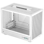 DEEPCOOL CH160 ITX case White CPU Cooler Support Upto 172mm, GPU Support Upto 305mm, 3x PCI Slot, Front I/O: 2x USB 3.0, 1x Type C, HD Audio