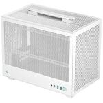 DEEPCOOL CH160 MESH ITX case White CPU Cooler Support Upto 172mm, GPU Support Upto 305mm, 3x PCI Slot, Front I/O: 2x USB 3.0, 1x Type C, HD Audio