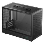 DEEPCOOL CH160 Plus MATX case Black Tempered Glass, CPU Cooler Support Upto 164mm, GPU Supprot Upto 342mm, 4x PCI Slot, 240mm Radiator Supported, Front I/O: 2x USB, 1x Type C, HD Audio