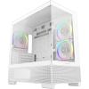 DEEPCOOL CG380 MATX Mini Tower Case White with 3 X ARGB PWM Fans Front I/O: 1x Type C, 2x USB, HD Audio DEEPCOOL CG380 MATX Mini Tower Case White with 3 X ARGB PWM Fans Front I/O: 1x Type C, 2x USB, HD Audio