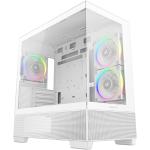 DEEPCOOL CG380 MATX Mini Tower Case White with 3 X ARGB PWM Fans Front I/O: 1x Type C, 2x USB, HD Audio