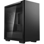 DEEPCOOL Macube 110 Black MATX Mid Tower MATX/ITX Motherboard Supported, Tempered Glass, CPU Cooler Supports Upto 165mm, GPU Supports Upto 320mm, 280mm Radiator Supported, 4X PCI Slots, Graphics Card Holder Included, Front: 2X USB. HD Audio