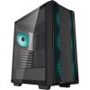 DEEPCOOL CC560 V2 ATX Mid Tower Case, Tempered Glass, Support Mini-ITX / Micro-ATX / ATX, 4x Pre-installed 120mm LED Fans - CPU Cooler Upto 165mm, GPU Upto 370mm, 360mm Radiator Supported, 7X PCI Slot, Front I/O: 2X USB, HD Audio