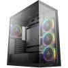 DEEPCOOL CG580 Black V2 ATX Mid Tower Tempered Glass, with 4x 120mm ARGB Fans Pre-installed, CPU Cooler Support Upto 176mm, GPU Support Upto 410mm, 7x PCI Slot, 360mm Ratiator Supported, Front I/O: 2x USB, 1x Type C, HD Audio DEEPCOOL CG580 Black V2 ATX Mid Tower Tempered Glass, with 4x 120mm ARGB Fans Pre-installed, CPU Cooler Support Upto 176mm, GPU Support Upto 410mm, 7x PCI Slot, 360mm Ratiator Supported, Front I/O: 2x USB, 1x Type C, HD Audio