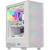 Formula V Mana Dynamic White AR Mid Tower Gaming Case Tempered Glass, 4x 120mm ARGB PWM Pre-installed, CPU Cooler Support Upto 180mm, GPU Support Upto 310mm, 7x PCI Slot, 240mm Radiator Supported, Front I/O: 2x USB 3.0, 1x Type C, HD Audio Formula V Mana Dynamic White AR Mid Tower Gaming Case Tempered Glass, 4x 120mm ARGB PWM Pre-installed, CPU Cooler Support Upto 180mm, GPU Support Upto 310mm, 7x PCI Slot, 240mm Radiator Supported, Front I/O: 2x USB 3.0, 1x Type C, HD Audio