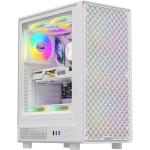 Formula V Mana Dynamic White AR Mid Tower Gaming Case Tempered Glass, 4x 120mm ARGB PWM Pre-installed, CPU Cooler Support Upto 180mm, GPU Support Upto 310mm, 7x PCI Slot, 240mm Radiator Supported, Front I/O: 2x USB 3.0, 1x Type C, HD Audio