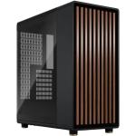 Fractal Design North ATX Mid Tower Case Charcoal Black ( Tempered Glass) CPU Cooler Supports Upto 170mm, GPU Support Upto 355mm, 7x PCI Slot, 360mm Radiator Supported, Front I/O: 1x Type C, 2x USB, HD Audio