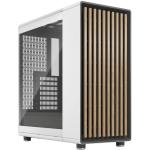 Fractal Design North ATX Mid Tower Case Chalk White ( Tempered Glass) CPU Cooler Supports Upto 170mm, GPU Support Upto 355mm, 7x PCI Slot, 360mm Radiator Supported, Front I/O: 1x Type C, 2x USB, HD Audio