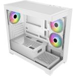 FSP S340 White MATX Mid Tower Case 3x120mm ARGB Fans Pre-installed, CPU Cooler Support Upto 170mm, GPU Support Upto 425mm, 5x PCI Slot, 360mm Radiator Supported, Front I/O: 2x USB, HD Audio