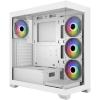 FSP M340 White ATX Mid Tower Case 4 x120mm ARGB Fans Pre-installed, CPU Cooler Support Upto 170mm, GPU Support Upto 425mm, 7x PCI Slot, 360mm Radiator Supported, Front I/O: 1x Type C, 2x USB, HD Audio FSP M340 White ATX Mid Tower Case 4 x120mm ARGB Fans Pre-installed, CPU Cooler Support Upto 170mm, GPU Support Upto 425mm, 7x PCI Slot, 360mm Radiator Supported, Front I/O: 1x Type C, 2x USB, HD Audio