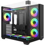 FSP M541 Black ATX Mid Tower Case 7 x120mm ARGB Fans Pre-installed, CPU Cooler Support Upto 160mm, GPU Support Upto 415mm, 7x PCI Slot, Front I/O: 1x Type C, 2x USB, HD Audio