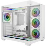 FSP M541 White ATX Mid Tower Case 7 x120mm ARGB Fans Pre-installed, CPU Cooler Support Upto 160mm, GPU Support Upto 415mm, 7x PCI Slot, Front I/O: 1x Type C, 2x USB, HD Audio