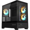 Gigabyte C201 PANORAMIC Black mATX Gaming Case Tempered Glass, CPU Cooler Support 3x 120mm ARGB Fan Pre-installed, CPU Cooler Support Upto 190mm, GPU Support Upto 410mm, 5x PCI Slot, 360mm Radiator Supported, Front I/O: 2x USB, HD Audio Gigabyte C201 PANORAMIC Black mATX Gaming Case Tempered Glass, CPU Cooler Support 3x 120mm ARGB Fan Pre-installed, CPU Cooler Support Upto 190mm, GPU Support Upto 410mm, 5x PCI Slot, 360mm Radiator Supported, Front I/O: 2x USB, HD Audio