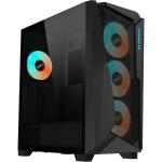 Gigabyte C301 Glass Black MidTower Gaming Case Tempered Glass, 4 X ARGB Fans Pre-installed, CPU Cooler Support Upto 170mm, GPU Support Upto 400mm, 7X PCI Slot, 360mm Radiator Support, Front I/O: 2XUSB, 1XType C, HD Audio,