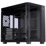 Jonsbo TK-3 Black ATX MidTower Gaming Case, One-piece Curved Tempered Glass, CPU Cooler Support Upto 165mm, GPU Support Upto 420mm, 7x PCI Slot, 360mm Radiator Supported, Front I/O: 2x USB 3.2, 1x Type C, HD Audio