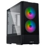 Lian Li Lancool 207 Black ATX MidTower Gaming Case Tempered Glass, 2x140mm ARGB Fans, 2x120mm bottom PWM reverse fans , CPU Cooling Support 180mm, GPU Support 375mm, 360mm Radiator Support, 7x PCI Slot, Front I/O: 2xUSB, 1xType C, HD Audio
