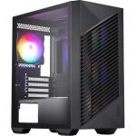 MSI PRO FORGE M050A Mini Tower Gaming Case mATX / ITX Support - Tempered Glass with 4x Fixed RGB Fans - CPU Cooler Support up to 160mm - GPU Support up to 300mm - 4x PCI Slots - Front I/O: 3x USB - HD Audio - LED On/Off Button