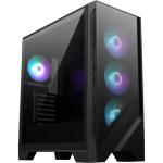 MSI MAG FORGE 320R Black Mid Tower Gaming Case for ATX/mATX/ITX Tempered Glass with 4x ARGB Fans, CPU Cooler Support Upto 160mm, GPU Support Upto 390mm, 7x PCI Slot, 360mm Radiator Supported, Front I/O: 2x USB, HD Audio