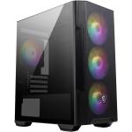 MSI MAG FORGE M100R Black Mini Tower Case for mATX/ITX Tempered Glass with 4 ARGB Fans, CPU Cooler Support Upto 160mm, GPU Support Upto 300mm, 7x PCI Slot, 240mm Radiator Supported, Front I/O: 2x USB, HD Audio,