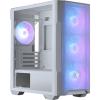MSI MAG FORGE M100R White Mini Tower Case for mATX/ITX Tempered Glass with 4 ARGB Fans, CPU Cooler Support Upto 160mm, GPU Support Upto 300mm, 7x PCI Slot, 240mm Radiator Supported, Front I/O: 2x USB, HD Audio,