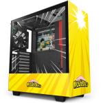 NZXT CRFT My Hero Academia - Rivals Limited Edition H510i Mid Tower, CPU Cooler up to 165mm, GPU Supports Upto 381mm, 280mm Radiator Supported, 7+2 (Vertical) X PCI Slots, Front 1X USB 3.0,1XType C, HD Audio, NO PSU