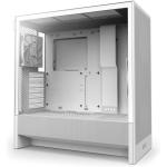 NZXT H5 White Flow 2024 Edition ATX MidTower Gaming Case Tempered Glass, CPU Cooler Support Upto 170mm, GPU Support Upto 410mm, 7x PCI Slot, 360mm Radiator Supported, Front I/O: 1x Type C, 1x USB, HD Audio