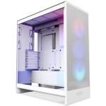 NZXT H7 Flow RGB White Mid-Tower Case - Tempered Glass - 3x ARGB Fan Pre-installed CPU Cooler Support Upto 185mm, GPU Support Upto 400mm, 7x PCI Slot, 360mm Radiator Supported, Front I/O: 2x USB 3.2, 1x Type C, HD Audio