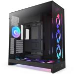NZXT H9 (2025) Flow RGB+ Flow Prime Dual Chamber Black ATX MidTower Gaming Case Tempered Glass 7x ARGB PWM Fan Pre-Installed, CPU Cooler Support Upto 165mm, GPU Support Upto 459mm, 7x PCI Slot, 420mm Radiator Supported, Front I/O: 2x USB, 1