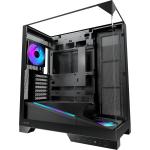 OKINOS Aqua 93 Black MidTower ATX Gaming Case Tempered Glass, 2x 120mm ARGB Fans Pre-Installed, CPU Cooler Support Upto 170mm, GPU Support Upto 420mm, 7x PCI Slot, 360mm Radiator Supported, Front I/O: 2x USB, 1x Type C, HD Audio