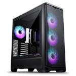 Phanteks Eclipse G400A Black Tempered Glass Mid Tower Case Come with 4x 140mm ARGB M25 G2 Fan, CPU Cooler Support Upto 184mm, GPU Support Upto 415mm, 7 (+3 Vertical) x PCI Slot, 360mm Radiator Supported, Front I/O: 1x USD, 1x Type C, HD Aud