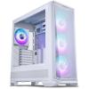 Phanteks Eclipse G400A White Tempered Glass Mid Tower Case Come with 4x 140mm ARGB M25 G2 Fan, CPU Cooler Support Upto 184mm, GPU Support Upto 415mm, 7 (+3 Vertical) x PCI Slot, 360mm Radiator Supported, Front I/O: 1x USD, 1x Type C, HD Aud Phanteks Eclipse G400A White Tempered Glass Mid Tower Case Come with 4x 140mm ARGB M25 G2 Fan, CPU Cooler Support Upto 184mm, GPU Support Upto 415mm, 7 (+3 Vertical) x PCI Slot, 360mm Radiator Supported, Front I/O: 1x USD, 1x Type C, HD Aud