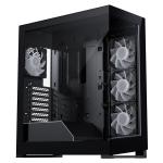 Phanteks NV Series NV5S Black ATX Case, Tempered Glass Window, Come With 4x 120mm ARGB M25 Fans, CPU Cooler Supports Upto 170mm, GPU Supports Upto 430mm, 7x PCI Slots, 360mm Radiator Supported, Front I/O: 2x USB, 1x Type C, HD Audio