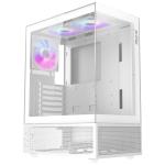 ADATA XPG INVADER X MINI White ATX Mid Tower PC Case with 5 X ARGB Fans(4 x Reversed Fans + 1 x Regular Fan), VGA Support Upto 330mm, CPU Cooler Support Upto 166mm, 7x PCI Slot, Front I/O: 2x USB, HD Audio