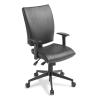 Eden Office Edge High Back Upholstered Office Chair 5-Way Ergonomic Adjustment - Height-adjustable Armrests - Black Alloy Base - Upholstered Backrest outer - Eastwood Ebony Leatherette upholstery - 10 Years Local Warranty