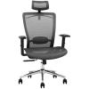 Loctek YZ101 Ergonomic Office Mesh Chair With Backrest and Armrest - Adjustable lifting headrest with Cloth hanger - Passed AS/NZS 4438:1997 NZ Standard For Height adjustable chairs