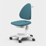 Moll Maximo Chair - White frame - Trend Petrol Cusion - Height adjustment 28-54cm - Seat depth 29-42cm - Backrest height 73-104cm - Max load 80kg.