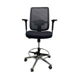 Ergonomic Mesh High Lift Chair For Office & Home Use High Lift Height Adjustable 508-688mm, High Density Foam Seat base, With Mesh Backrest, High Adjustable Armrest, 360° Footrest Ring, Weight Capacity 120kg, Aluminum Chair Base