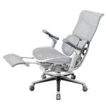 Sihoo Dora S300 White Premium Ergonomic Office Chair With Footrest - 6D Dynamic Lumbar Support - Adjustable Seat Depth - Super Soft 6D Adjustable Armrests