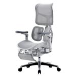 Sihoo Dora S300 White Premium Ergonomic Office Chair With Footrest - 6D Dynamic Lumbar Support - Adjustable Seat Depth - Super Soft 6D Adjustable Armrests