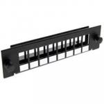 Dynamix FPP-SCS8 SC Simplex / LC Duplex 8 Port Plate Unloaded, 2 Tier Screwless Design, Black Colour. For Use with FPP3P & FCP-MOD