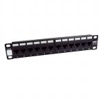 Dynamix PP10-C6-12 PP110" 12 Port Cat6 Patch      Panel for 10" Cabinet R10 series