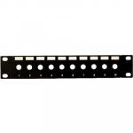 Dynamix PP10-UF-10 10" 10 Port Unloaded F Connector    Patch Panel for 10" Cabinet R10 series