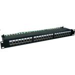Dynamix PP-C6S-24 24 Port Cat6 Shielded  Patch Panel 19" - T568A & T568B  Wiring - 1RU - 110x Termination