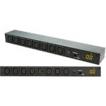 Dynamix RPME-16A8 8 Port 16A Metered PDU      Power Monitoring by True RMS Meter Output 8x10A IEC C13, Input 1