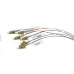 Dynamix FPT-OS1LCA-6 2M LC APC Pigtail OS1 6Pk   Colour Coded, 900um Single mode Fibre, Tight buffer