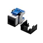 Dynamix FP-C6-180BK  Cat6 180 Unshielded Keystone Jack, Dual IDC. Colour Black